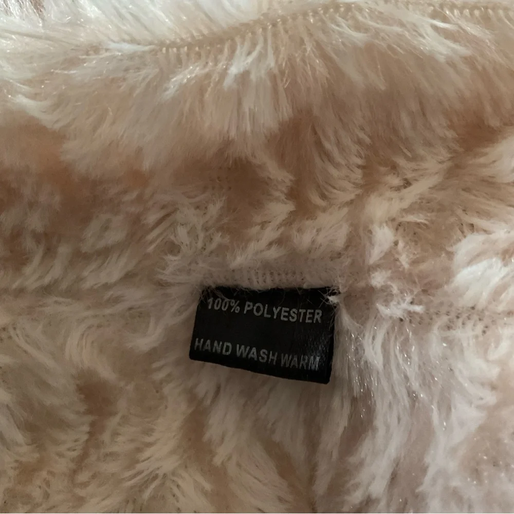 Cowl-Neck Infinity Fluffy Scarf